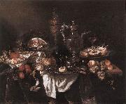 BEYEREN, Abraham van Banquet Still-Life gf oil painting reproduction
